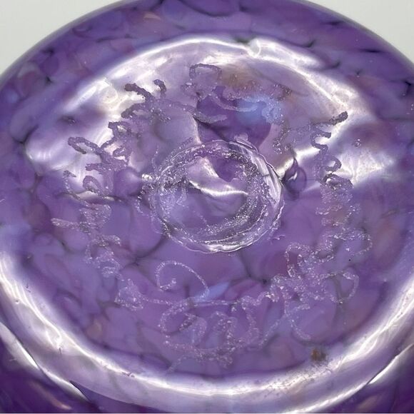 George Averbeck Art Glass Vase Signed 2008 Fire on the Mountain Studios - Picture 12 of 15